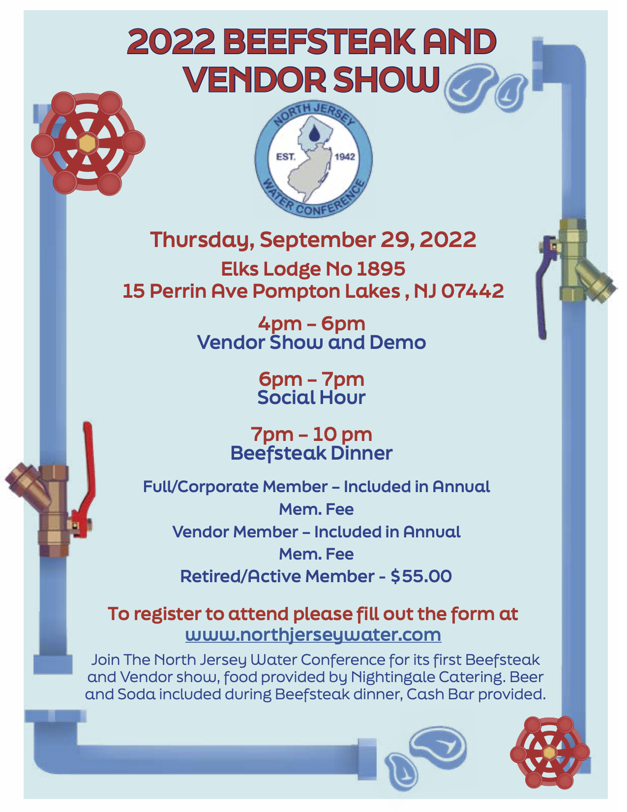 Vendor show and beefsteak flyer Vendor show and beefsteak flyer